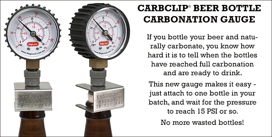 CarbClip Beer Bottle Pressure Gauge
