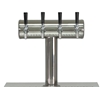 Nukatap Quad T-Bar Complete Stainless Tower 