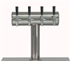 Nukatap Flow Control Quad T-Bar Complete Stainless Tower 