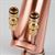 Close up of the male garden hose quick disconnect fittings for the cooling water